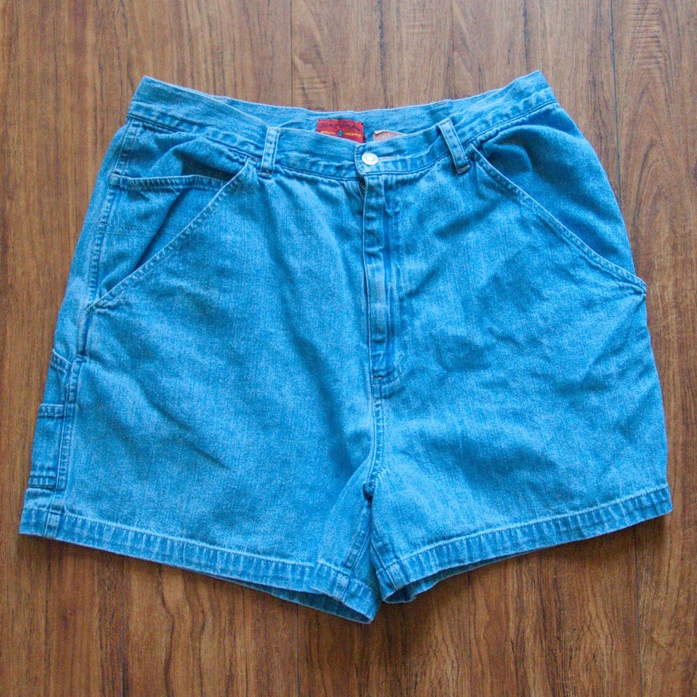 Vintage High Waisted Carpenter Shorts Sz by Kikimo